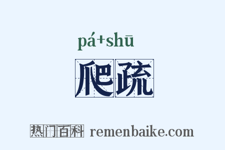 爬疏是什么意思的图片